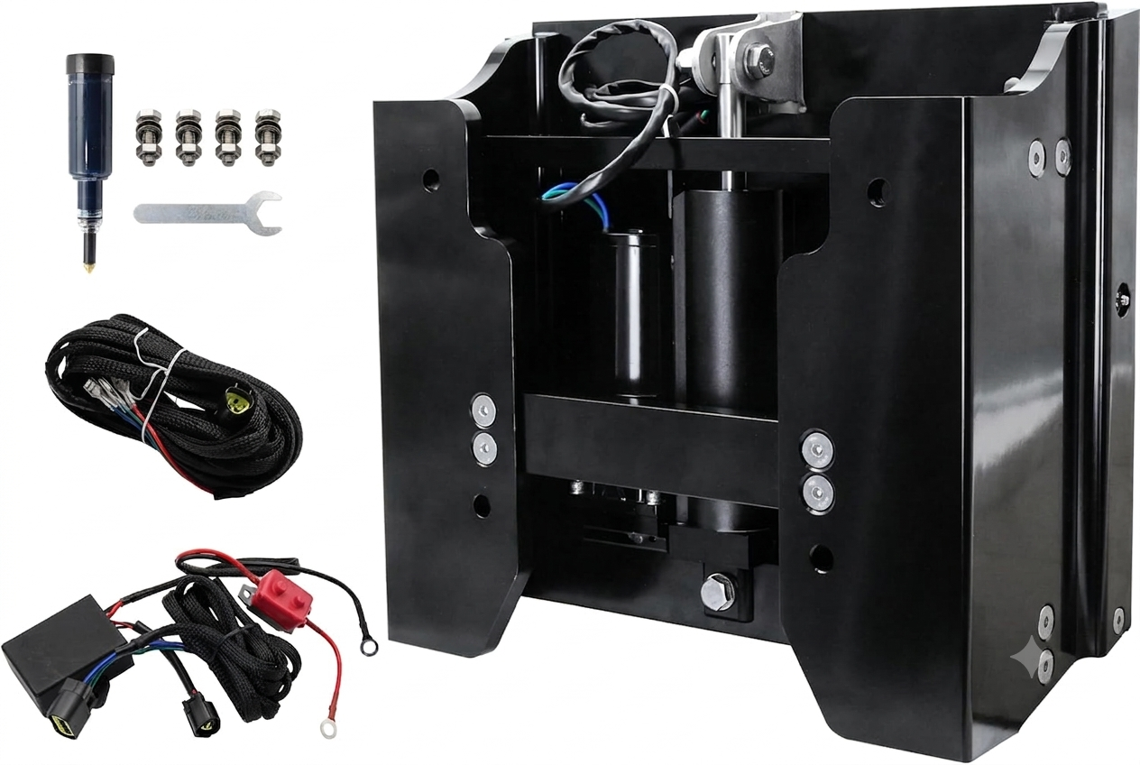 DM001B kick-back electric-hydraulic outboard jack plate - view 2